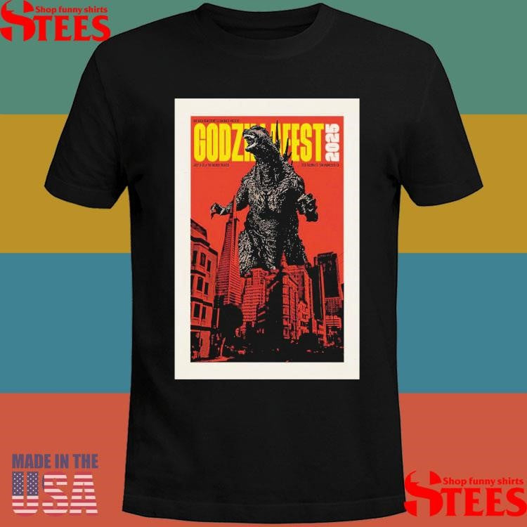 Godzillafest The Balboa Theater San Francisco, Ca July 18-20 2025 Tour T-shirt