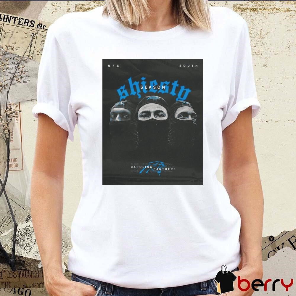 Goin’ Shiesty Season in all-black Big growl Carolina Panthers Poster t-shirt