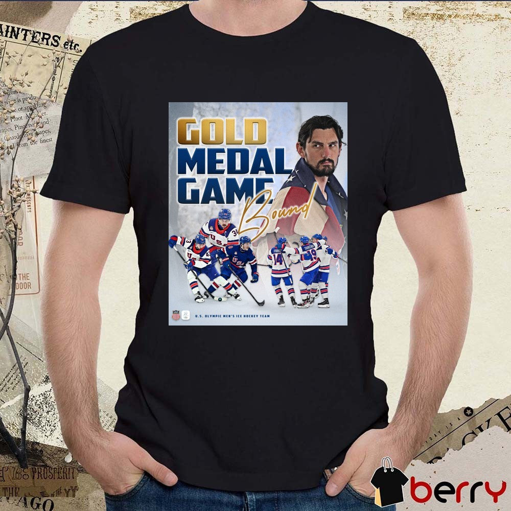Gold Medal Game Bound U.S. Olympic Men’s Ice Hockey Team 2026 Winter Olympics t-shirt