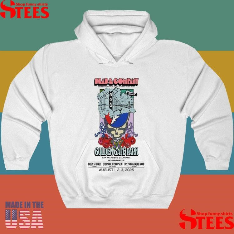 Golden Gate Park San Francisco, California Live Dead & Company Aug 1-3 2025 Shirts