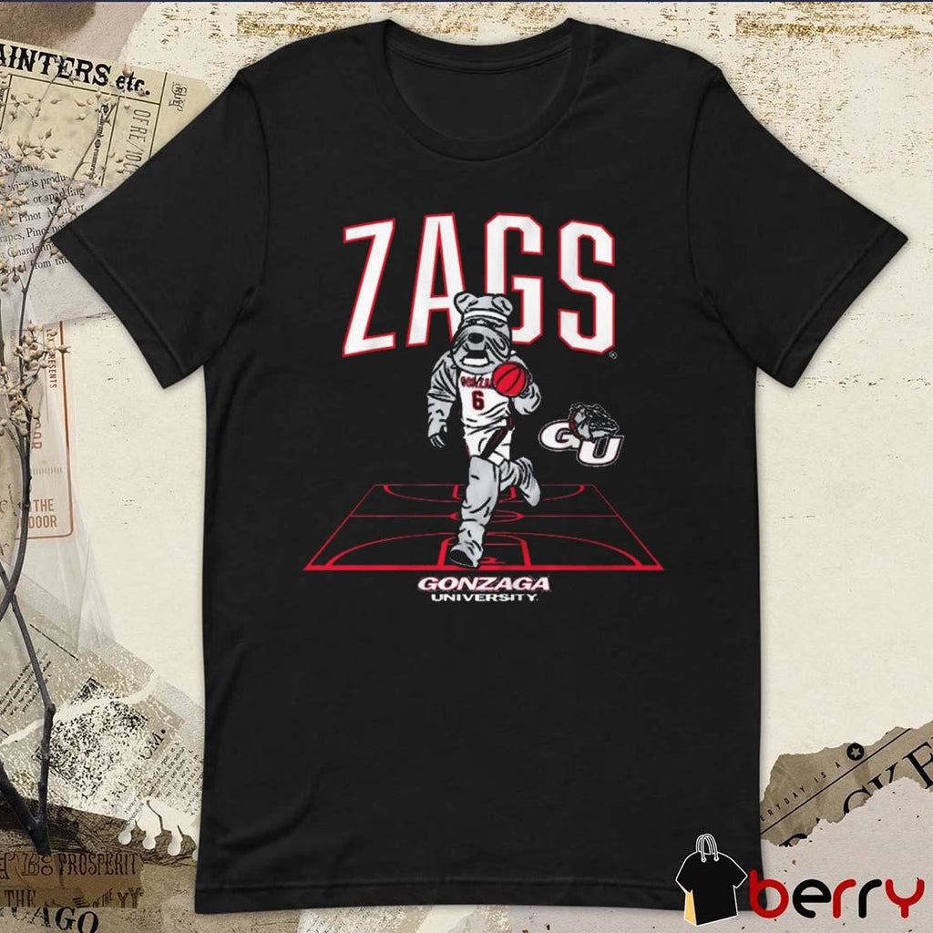 Gonzaga Bulldogs Mascot Court Zags Gonzaga University NCAA 2025 t-shirt