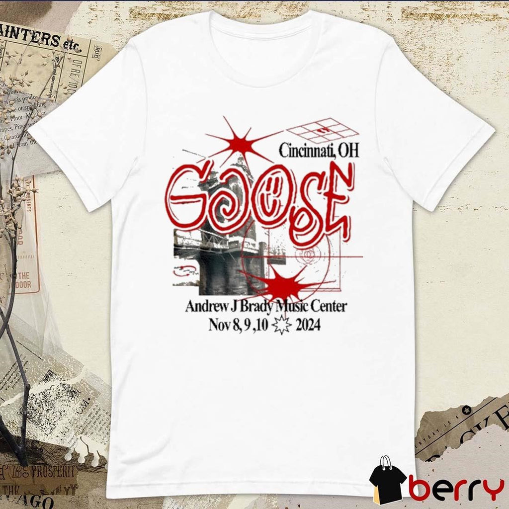 Goose Band Andrew J Brady Music Center Cincinnati, OH Nov 2024 t-shirt