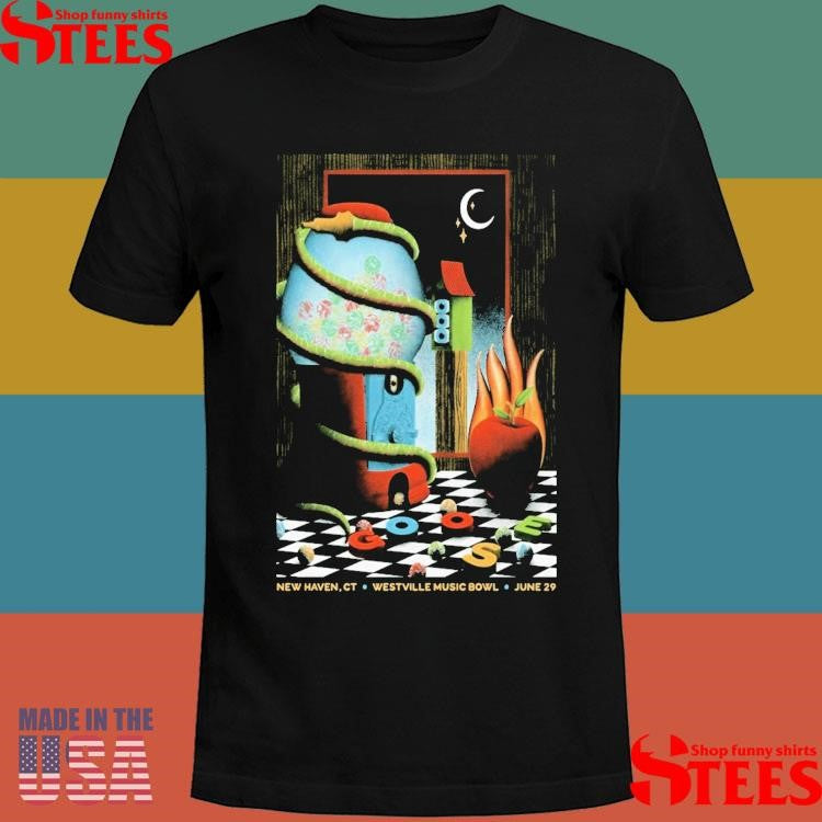 Goose June 29 2025 Westville Music Bowl New Haven Ct Poster T-shirt