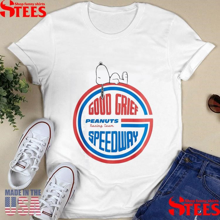 Goud Grief Peanuts Racing Team Speedway Shirts
