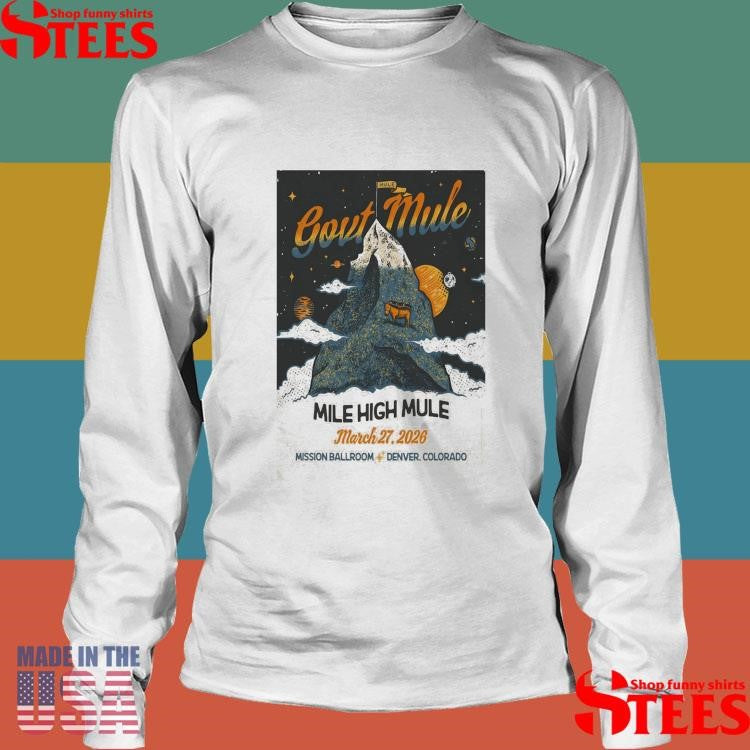 Gov’t Mule At Mission Ballroom In Denver Co On Dec 27 2025 T-shirt