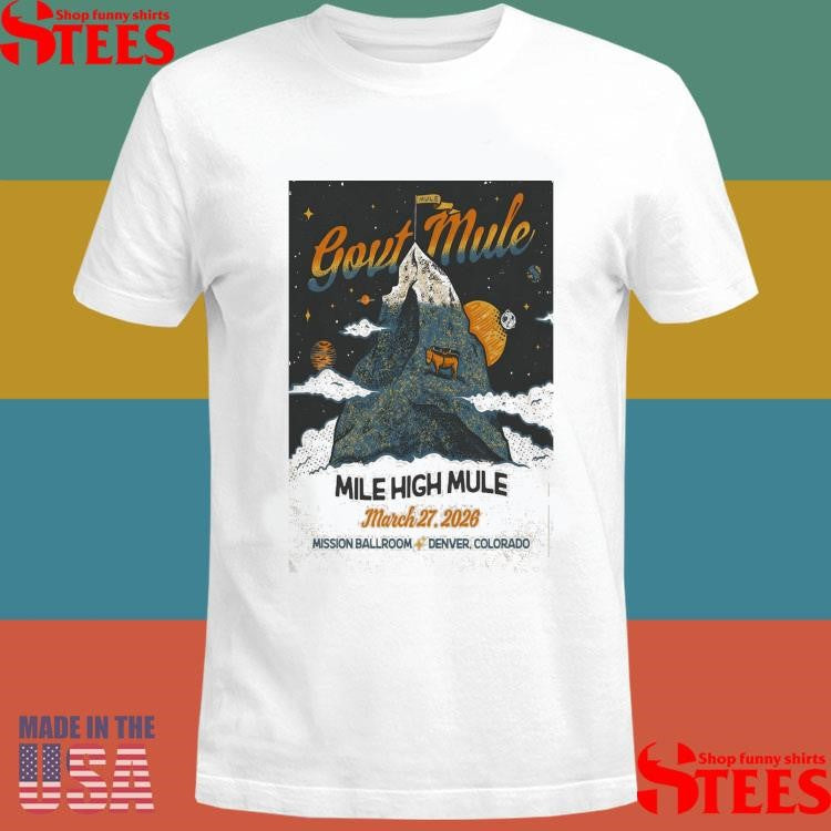 Gov’t Mule At Mission Ballroom In Denver Co On Dec 27 2025 T-shirt
