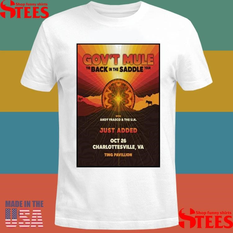 Gov’t Mule Tour Poster Ting Pavilion Charlottesville Va Oct 26 2025 T-shirts