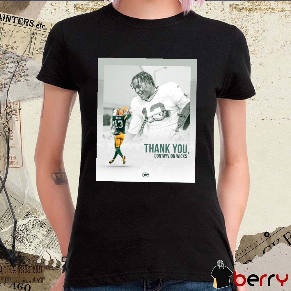 Green Bay Packers Thank You Dontayvion Wicks Poster t-shirt