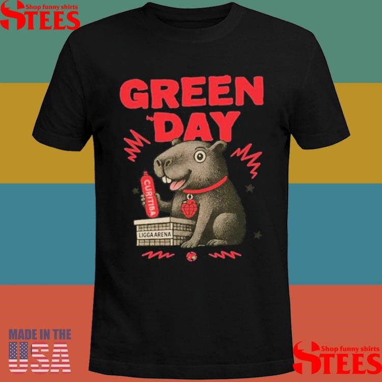 Green Day 2025 Green Day Brasil Curitiba Shirts