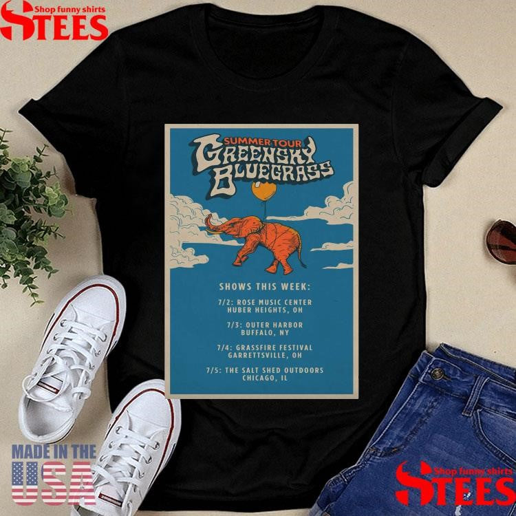 Greensky Bluegrass Summer July 2025 Shows T-shirt