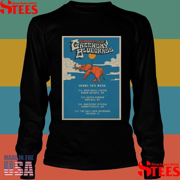 Greensky Bluegrass Summer July 2025 Shows T-shirt