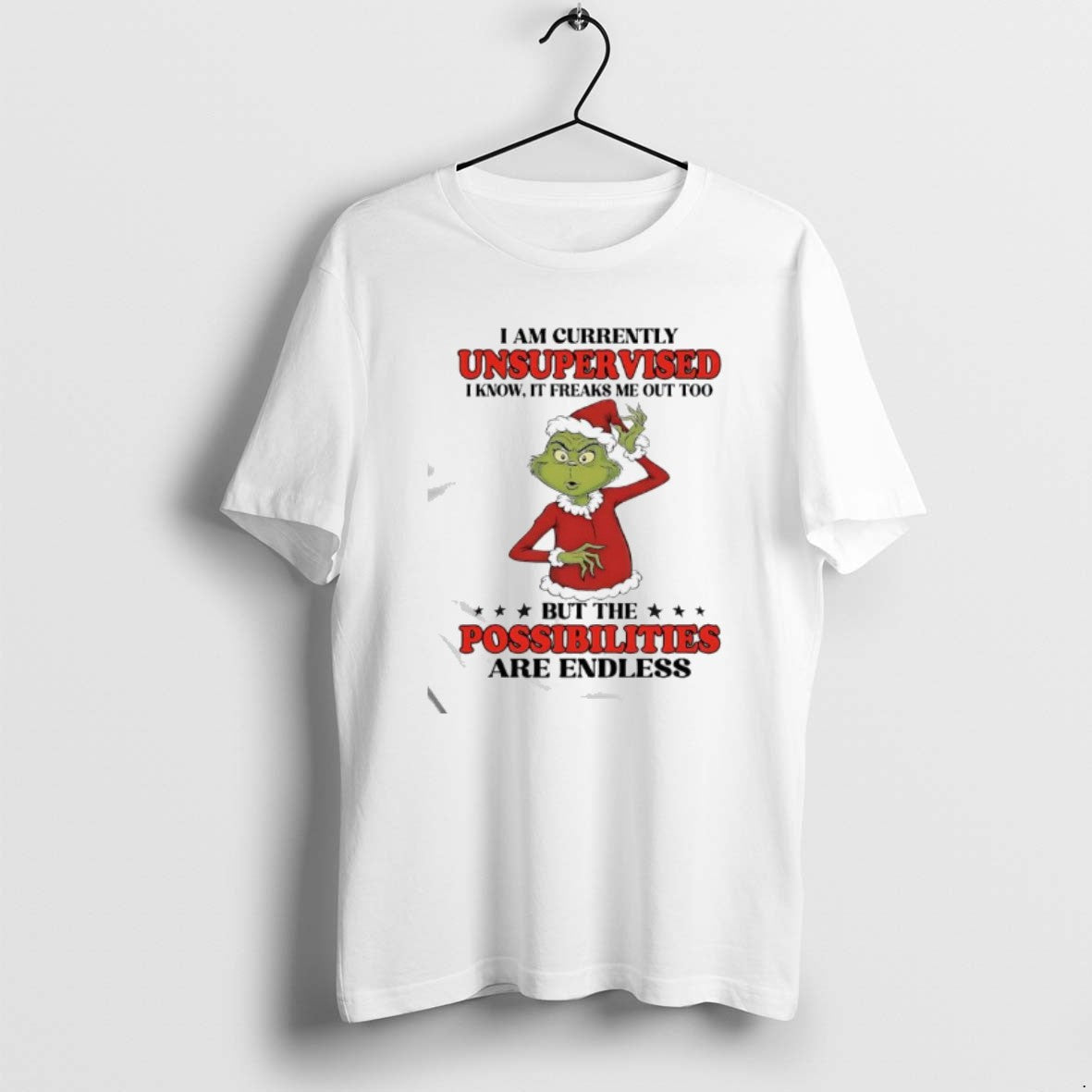 Official Grinch I Am Currently Unsupervised I Know It Freaks Me Out Too T-Shirts, Hoodie, Sweatshirt | CiraTrend.com