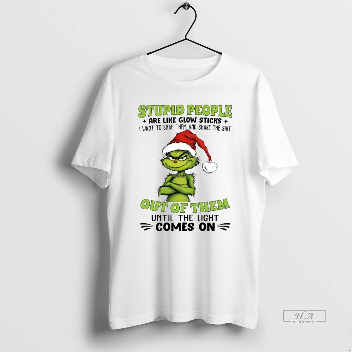 Official Grinch Stupid People Are Like Glow Sticks Out Of Them Christmas T-Shirts, Hoodie, Sweatshirt | CiraTrend.com