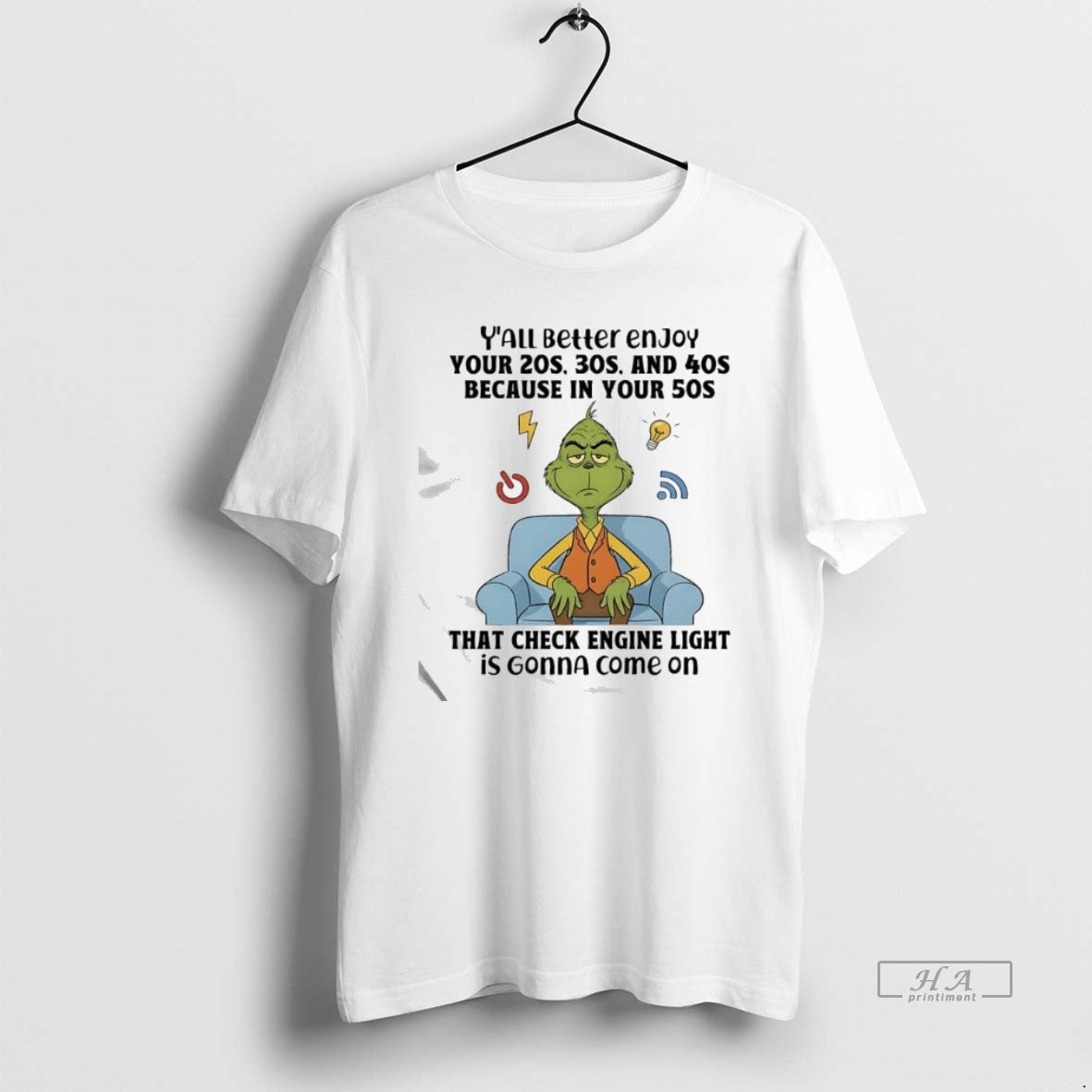 Official Grinch That Check Engine Light Is Gonna Come On T-Shirts, Hoodie, Sweatshirt | CiraTrend.com