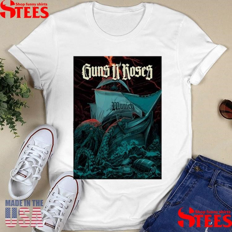 Guns N’ Roses Allianz Arena In Munich De June 20 2025 T-shirt