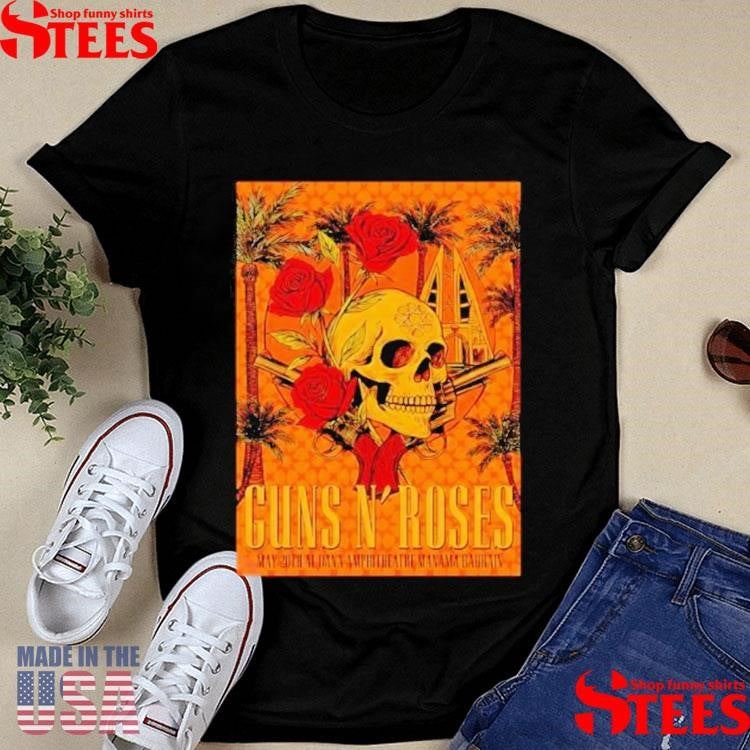 Guns N Roses Bahrain 2025 Poster At Al Dana Amphitheatre Manama Bahrain On May 20 2025 Shirts