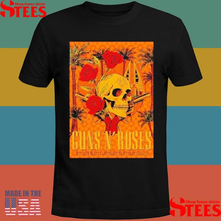 Guns N Roses Bahrain 2025 Poster At Al Dana Amphitheatre Manama Bahrain On May 20 2025 Shirts