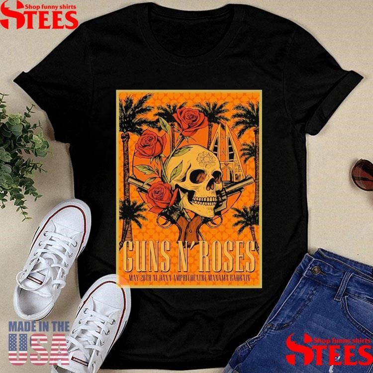 Guns N’ Roses May 20th, 2025 Al Dana Amphitheatre Manama Bahrain Shirts