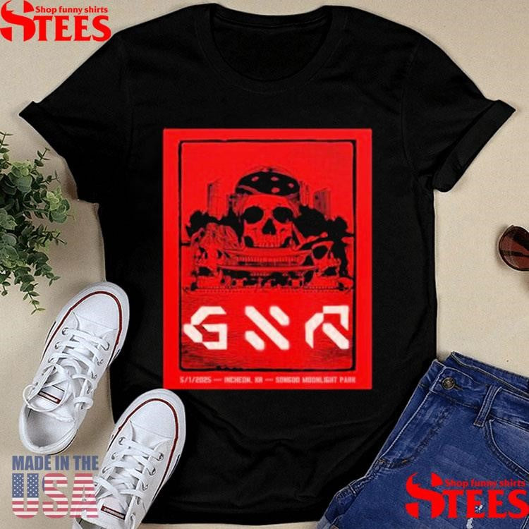Guns N’ Roses Tour May 1 2025 Songdo Moonlight Park, Incheon, Kr Poster Shirts