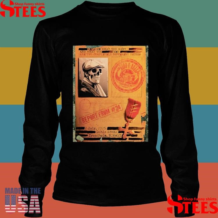 Guns N’ Roses Trondheim Norway 2025 Dahls Arena On July 2nd T-shirt