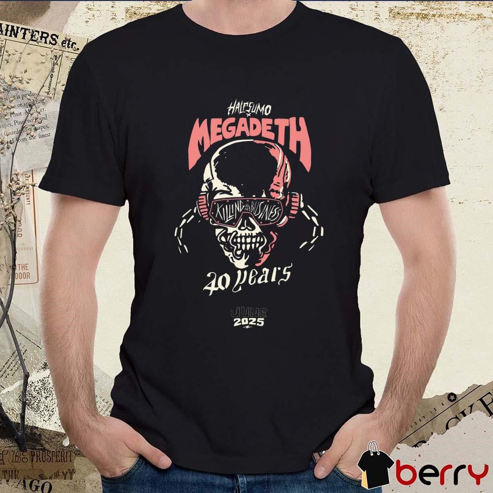 Half Sumo x Megadeth celebrate 40 years of Killing Is My Business On June 12 2025 Painting t-shirt