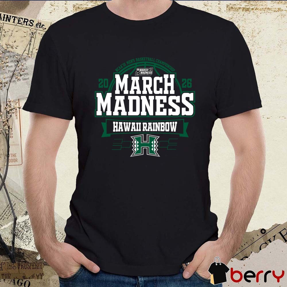 Hawaii Rainbow Warriors 2026 NCAA DI Men’s Basketball Championship March Madness Bound t-shirt