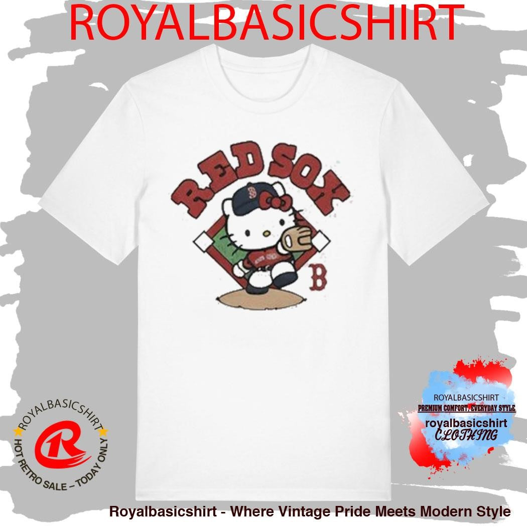 Hello Kitty x Boston Red Sox Swing Cartoon Shirt