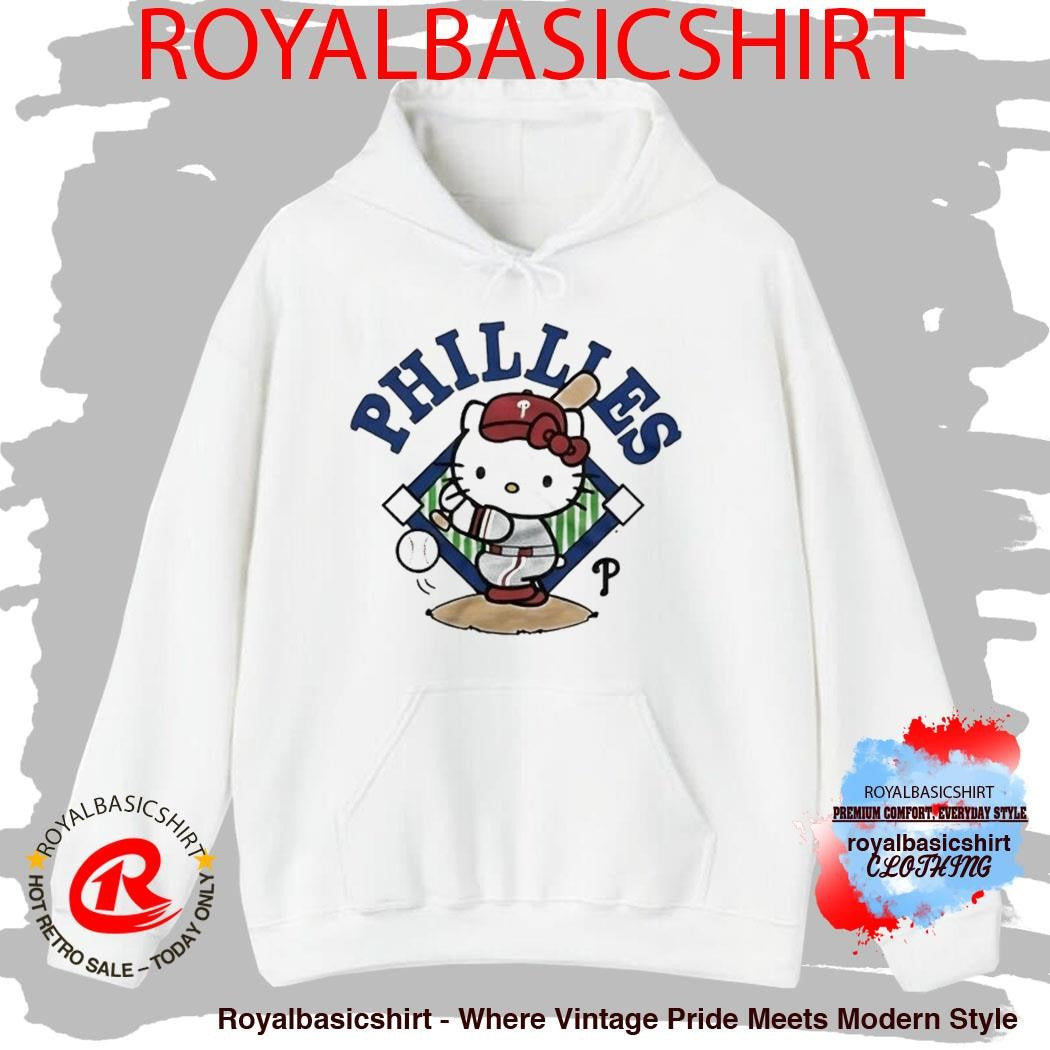Hello Kitty x Philadelphia Phillies Swing Cartoon Shirt
