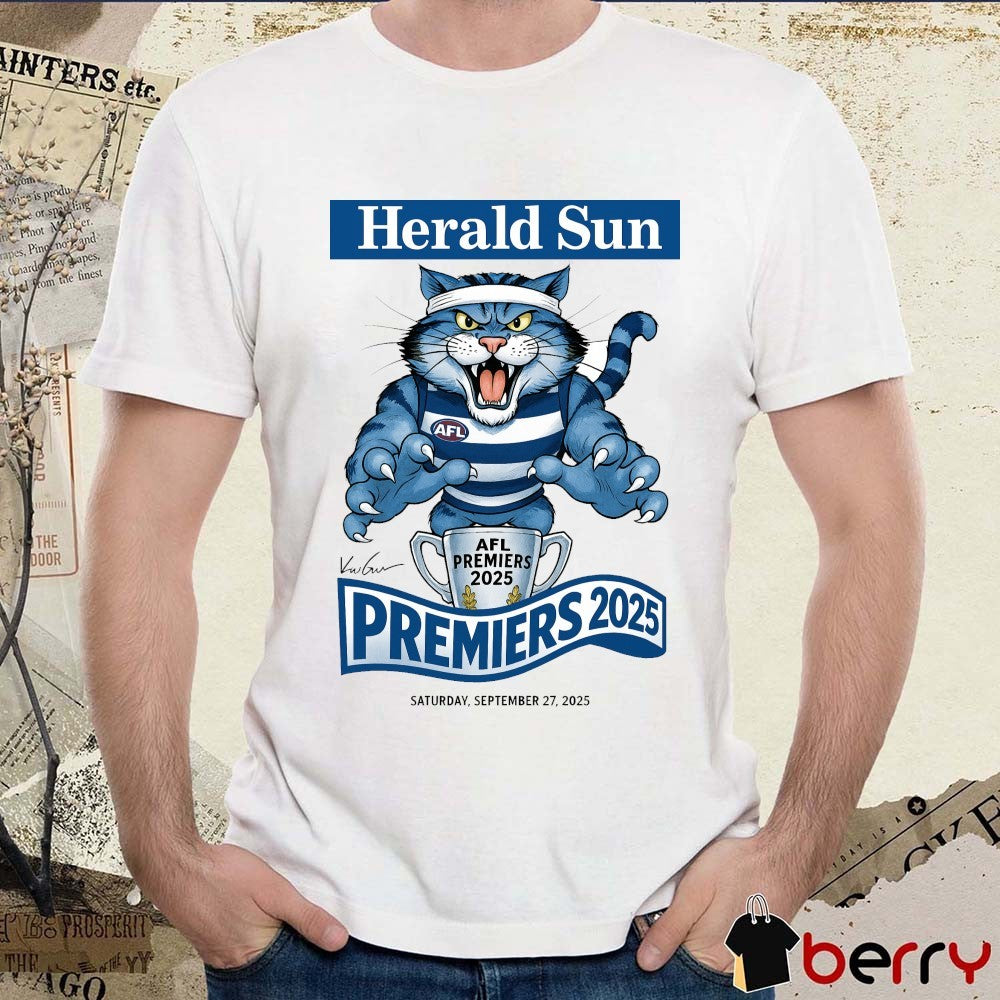 Herald Sun AFL Premiers Premieres Saturday, September 27, 2025 Signature t-shirt