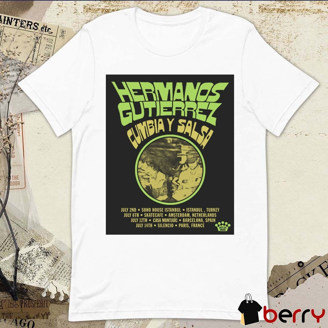 Hermanos Gutiérrez Cumbia y Salsa DJ Sets July 2nd – July 14th 2025 Poster t-shirt