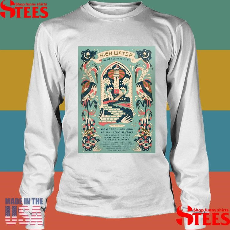 High Water Music Festival April 26-27 2025 North Charleston Sc Poster Shirts