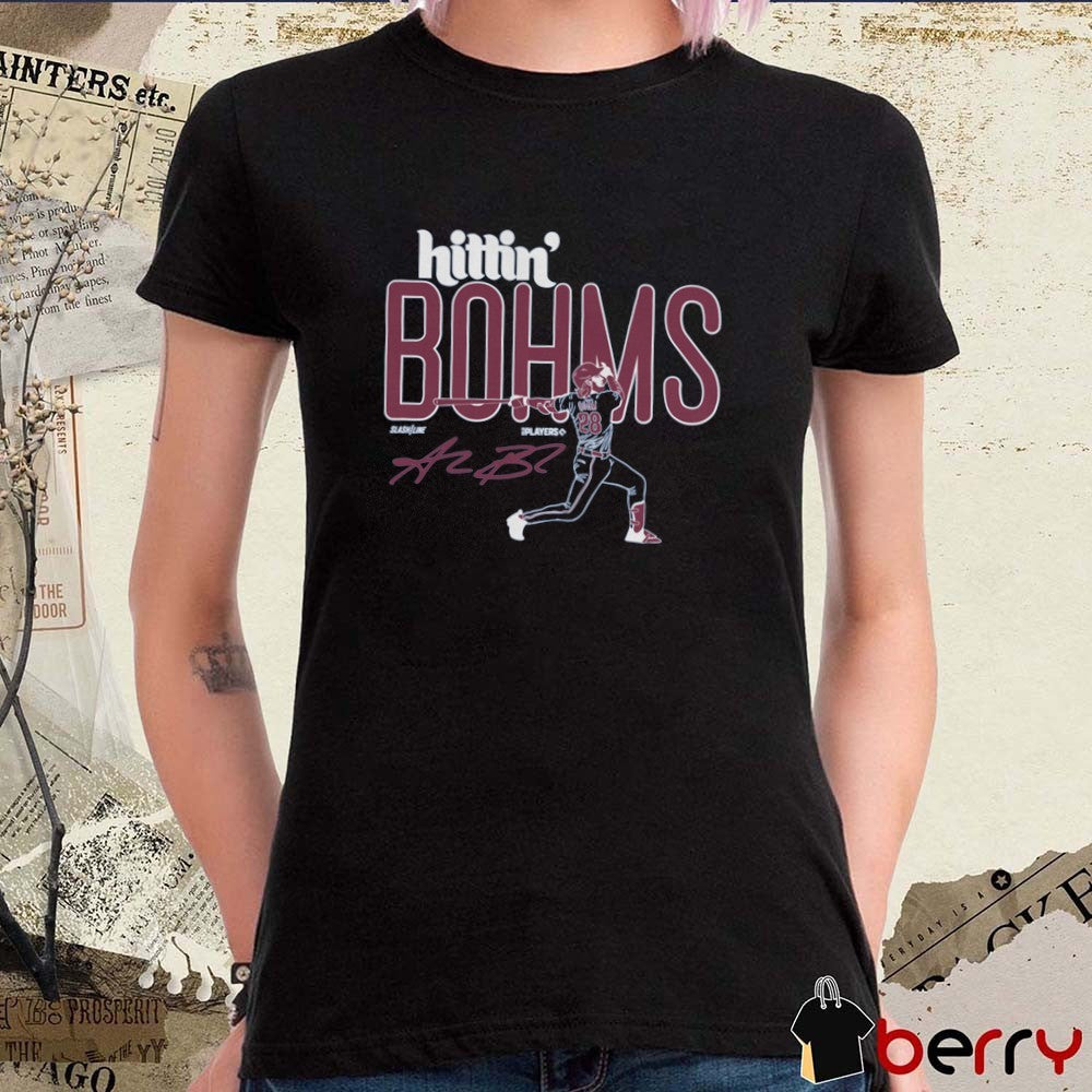 Hittin’ Bohms Alec Bohm Philadelphia Phillies MLB Slash Line Signature t-shirt