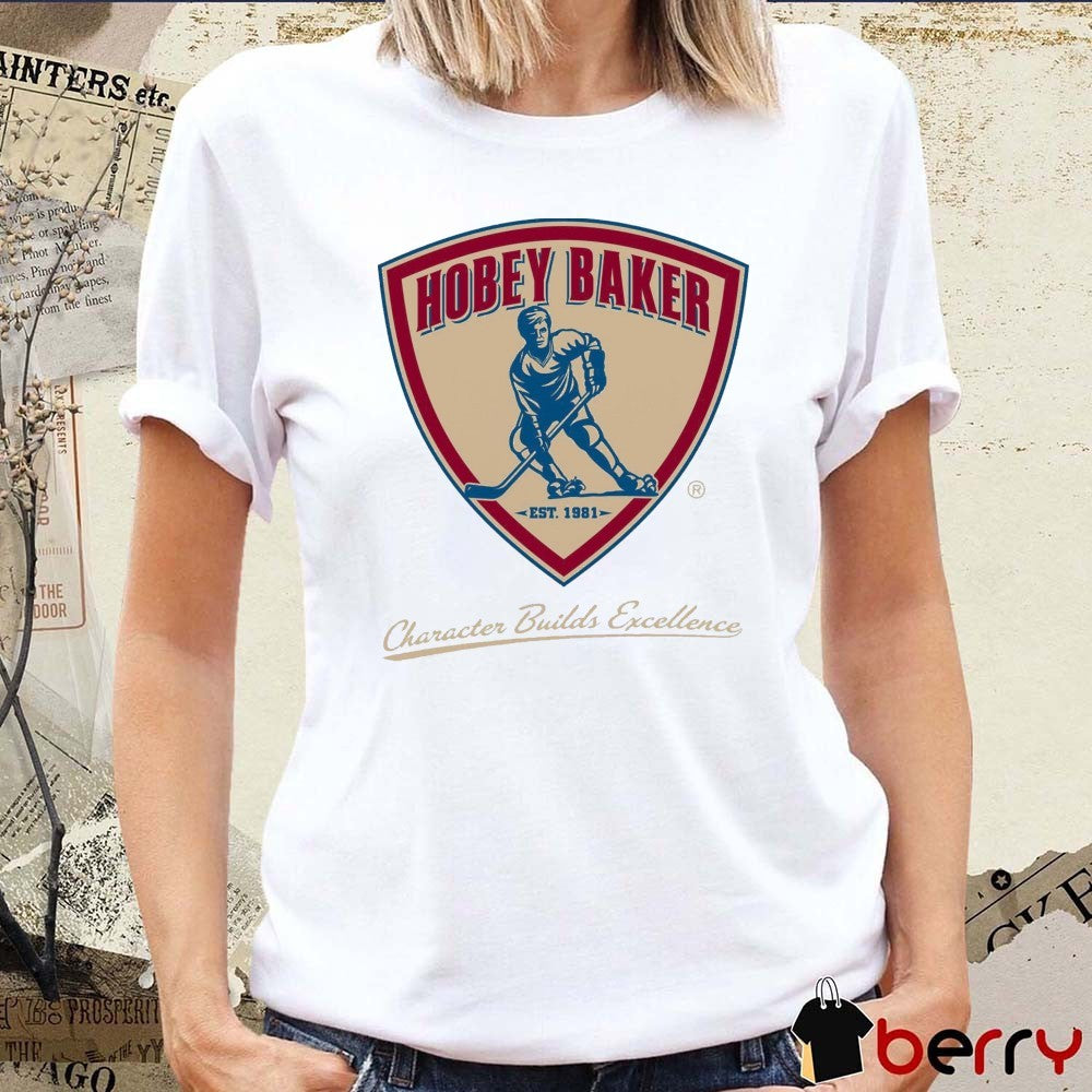 Hobey Baker Character Build Excellence 2026 Logo t-shirt