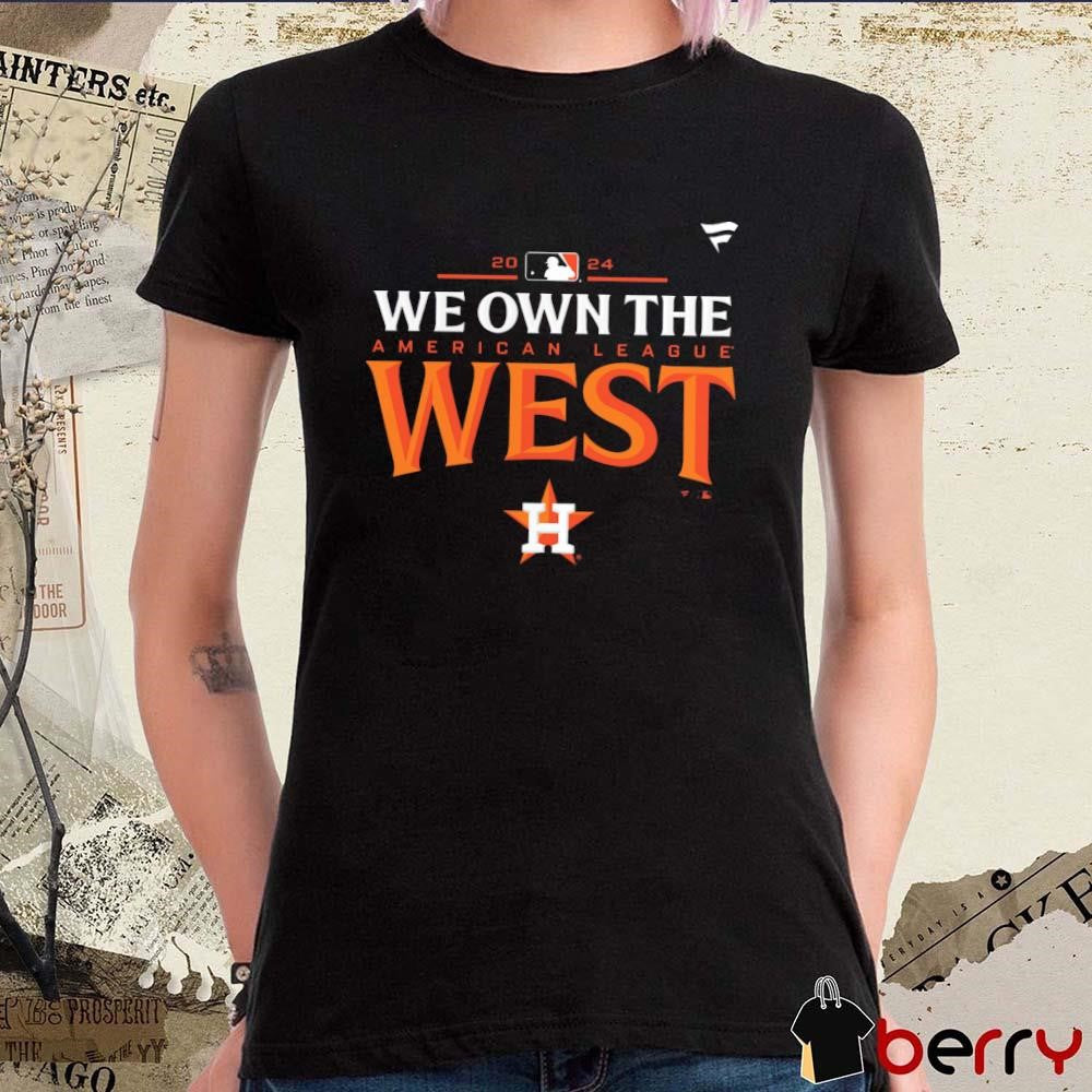 Houston Astros 2024 AL American League West Division Champions Locker Room t-shirt