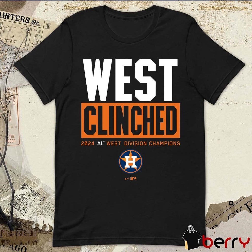 Houston Astros Central Clinched 2024 AL Central Division Champions t-shirt