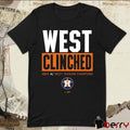 Houston Astros Central Clinched 2024 AL Central Division Champions t-shirt