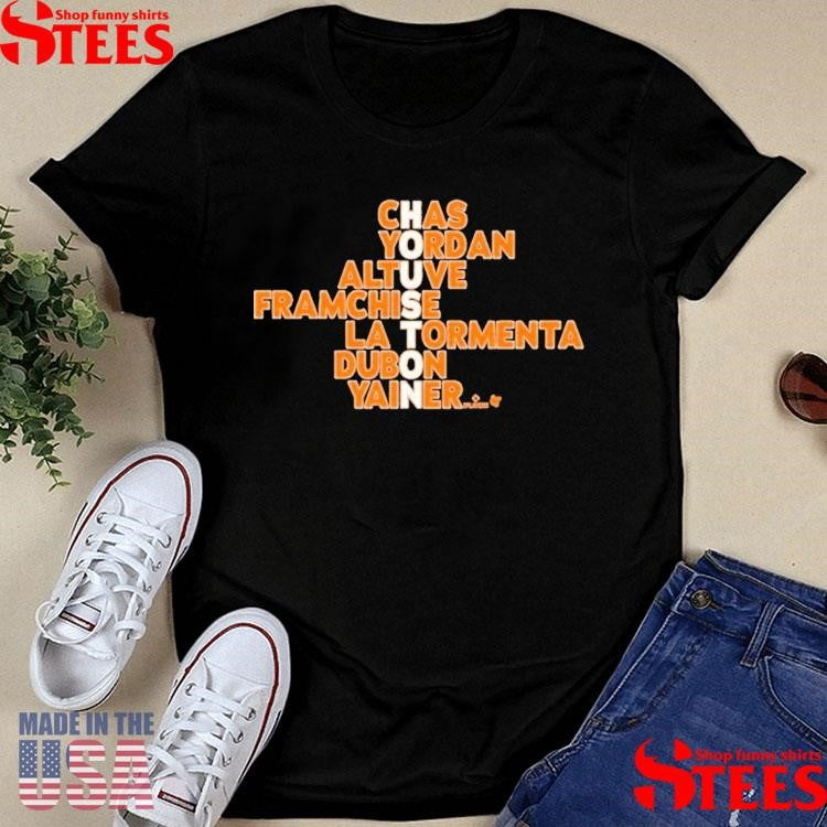 Houston Astros Chaos Yordan Altuve Franchise La Tormenta Dubon Yainer Names 2025 Shirts