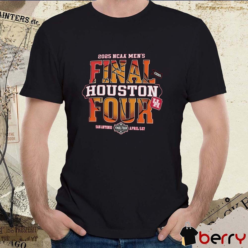 Houston Cougars NCAA Men’s Basketball Final Four San Antonio April 5 & 7 2025 t-shirt