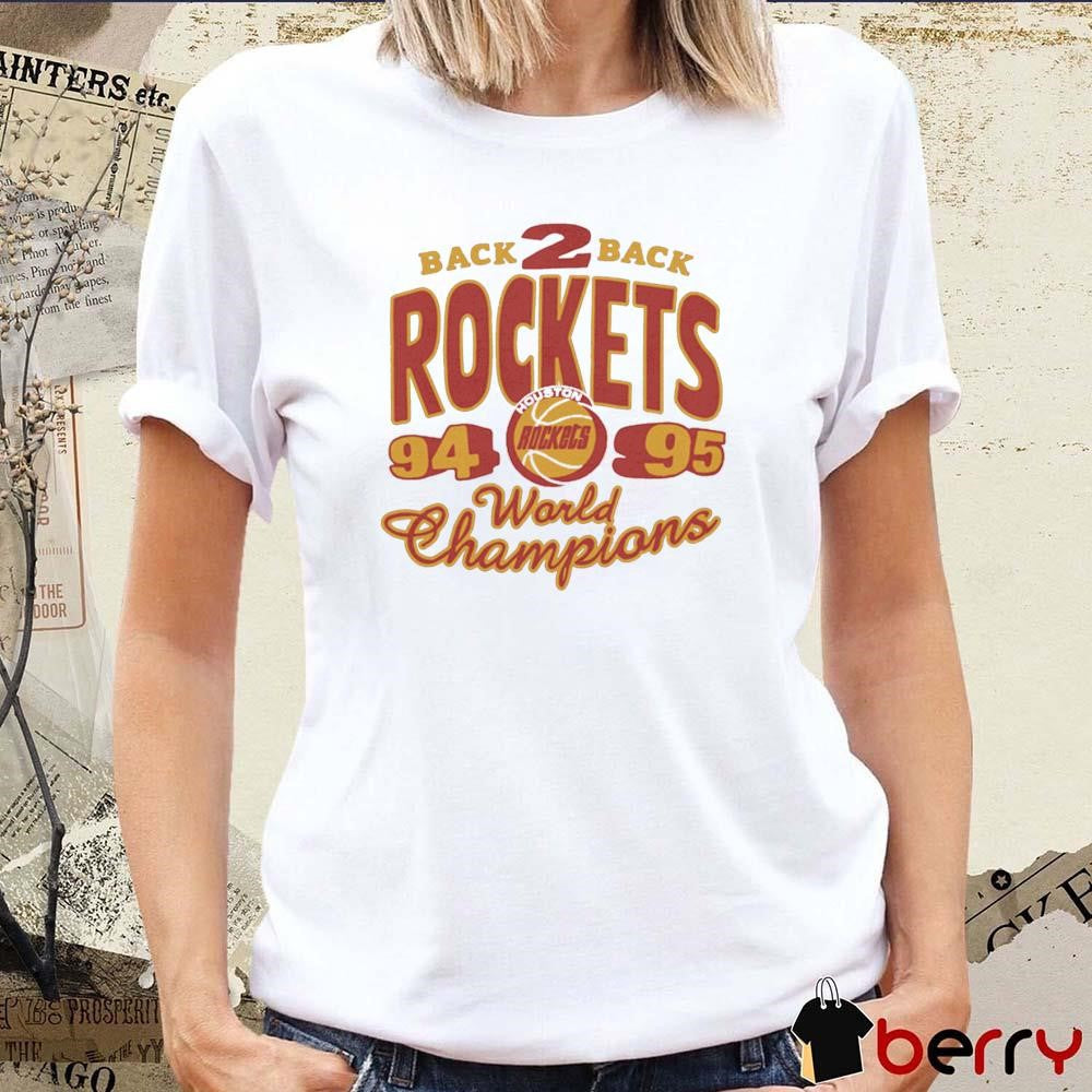 Houston Rockets HWC Back2Back World Champions 94 95 t-shirt
