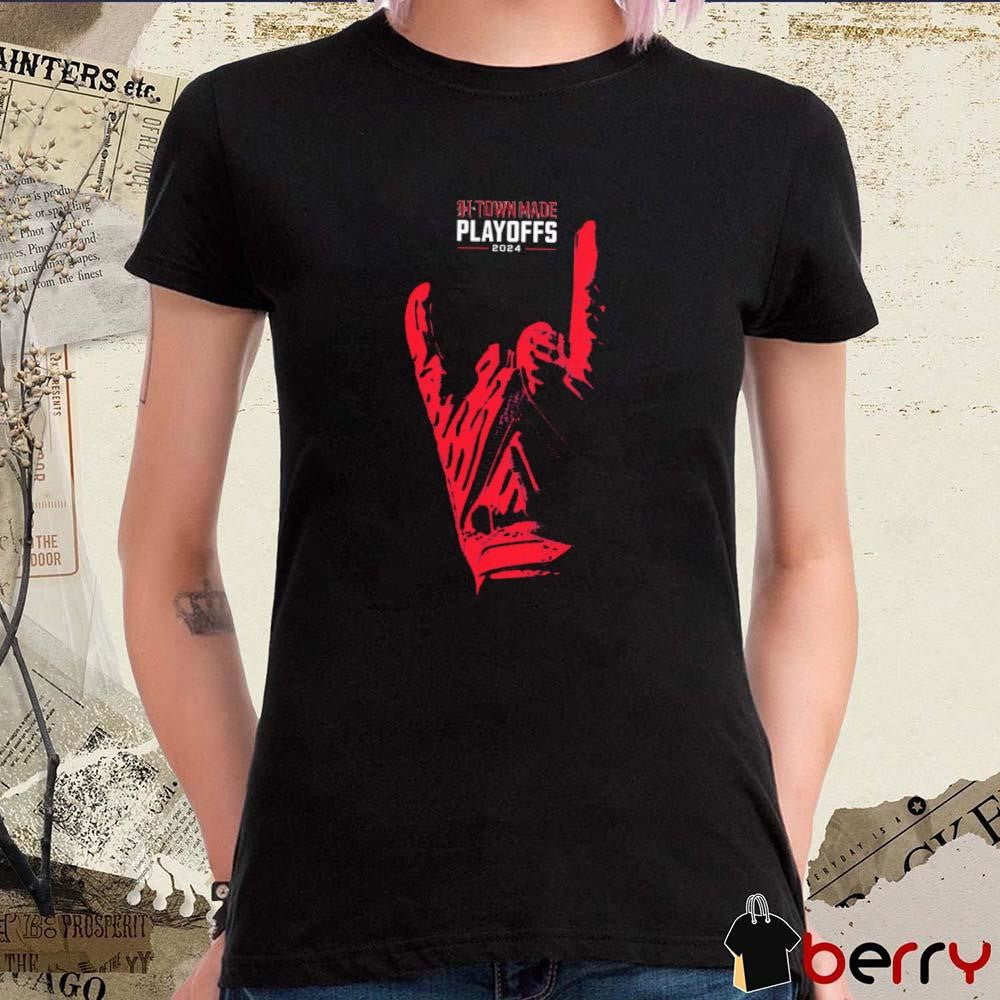 Houston Texans NFL H-Town Made Playoffs 2024 Painting t-shirt