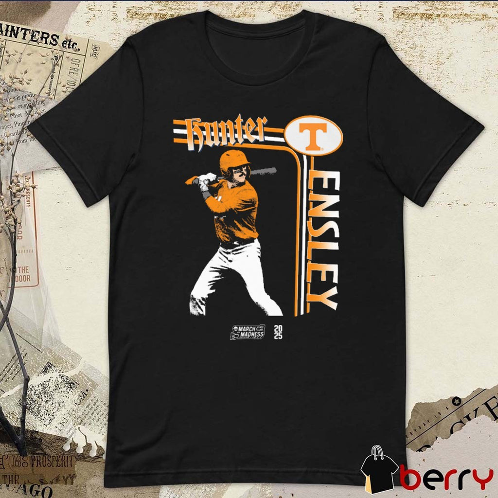 Hunter Ensley Pitcher Tennessee Volunteers Baseball 2025 NCAA March Madness Vintage t-shirt