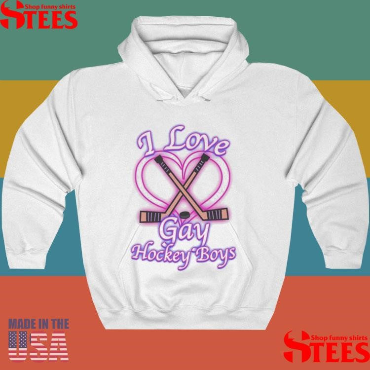 I Love Gay Hockey Boys T-shirt