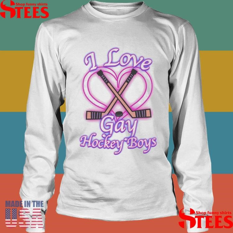 I Love Gay Hockey Boys T-shirt