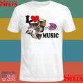 I Love Music Cat 2 Shirts