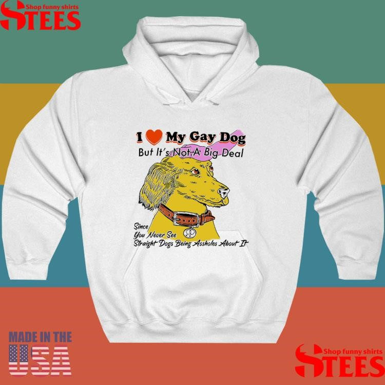 I Love My Gay Dog But It’s Not A Big Deal Since You Never See Straight Dogs Being Assholes About It Shirts