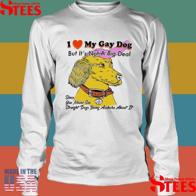 I Love My Gay Dog But It’s Not A Big Deal Since You Never See Straight Dogs Being Assholes About It Shirts