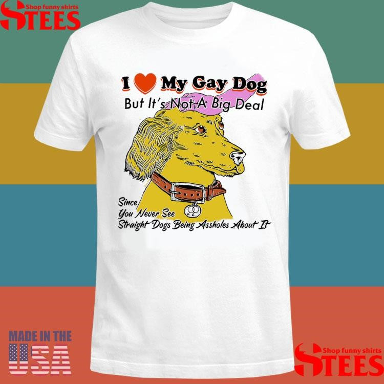 I Love My Gay Dog But It’s Not A Big Deal Since You Never See Straight Dogs Being Assholes About It Shirts