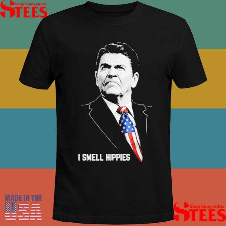 I Smell Hippies Ronald Reagan Shirts