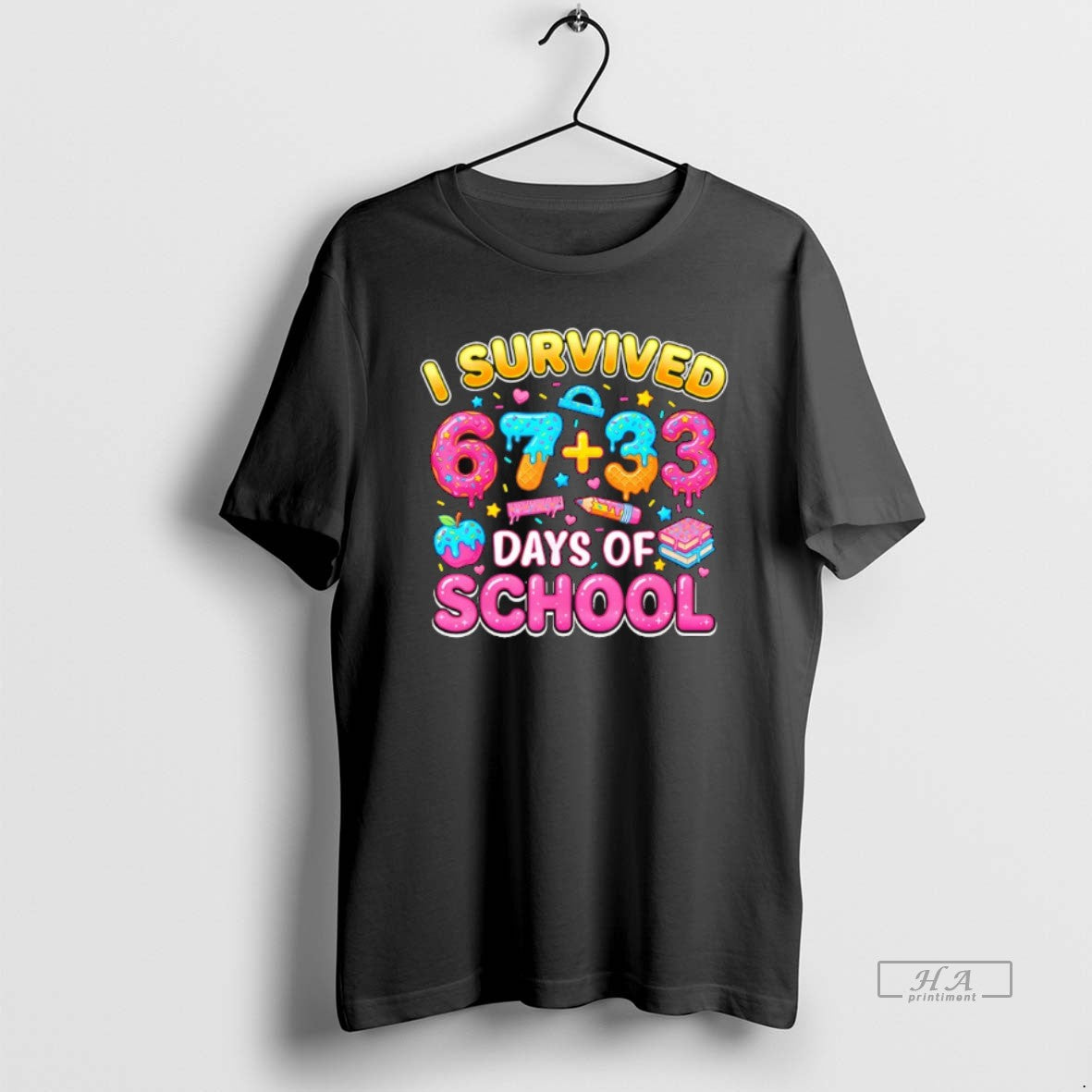 Official I Survived 67 33 Days Of School 100 Days Teachers Kids Boys T-Shirts, Hoodie, Sweatshirt | CiraTrend.com