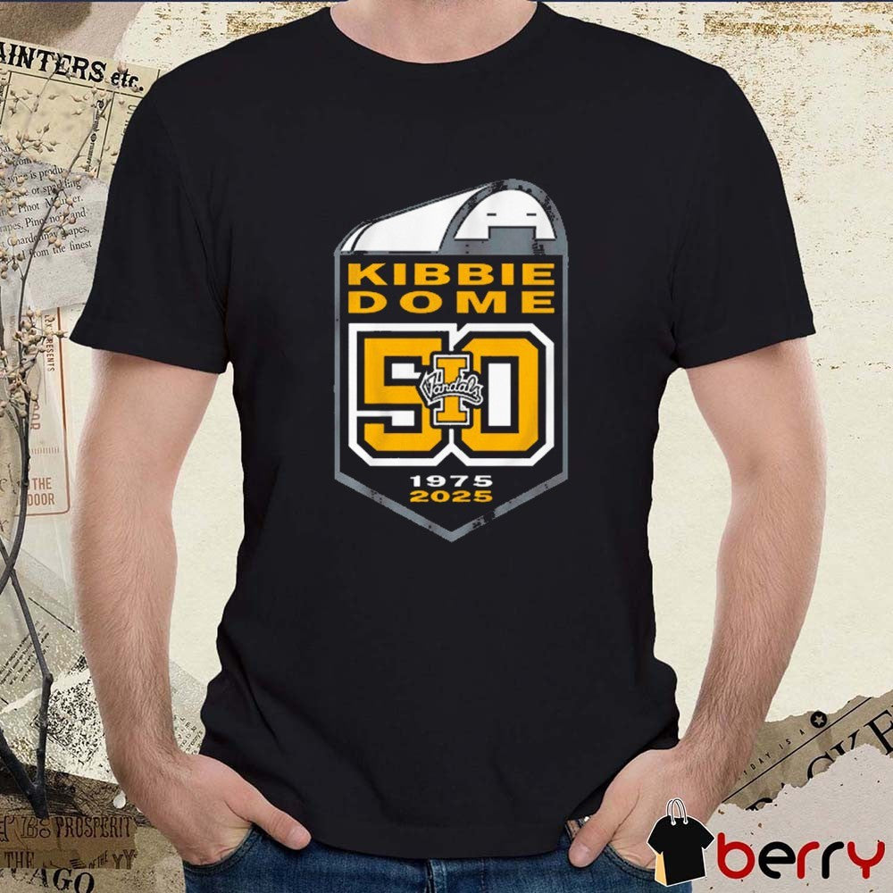 Idaho Vandals Football NCAA Kibbie Dome 50th Anniversary 1975-2025 t-shirt